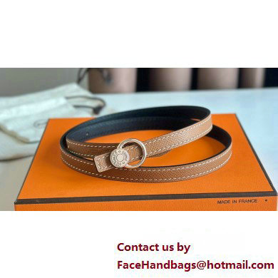 Hermes mini laquee belt buckle & Reversible leather strap 13 mm 16 2023